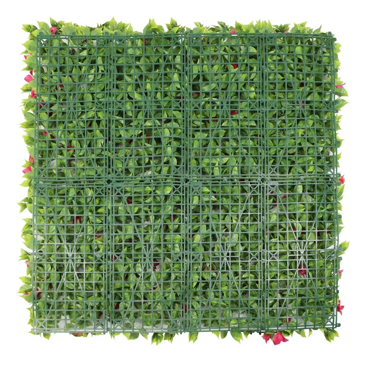 Flowering Pink Artificial Vertical Garden Green Wall Panel 40×40in 11 SQ FT – UV Resistant – Commercial Grade