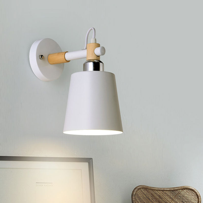 DecorBites™ Nordic Monochrome Rotatable Wall Lamp with Empire Shade, Ideal for Stairs
