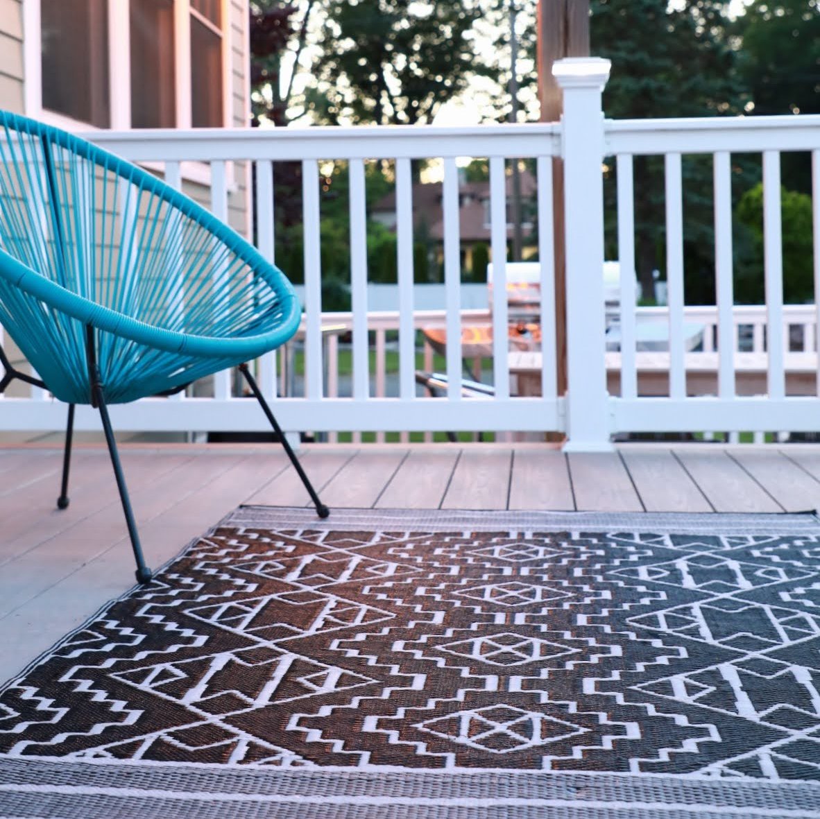 Kilimanjaro - Black Outdoor Rug for Patio