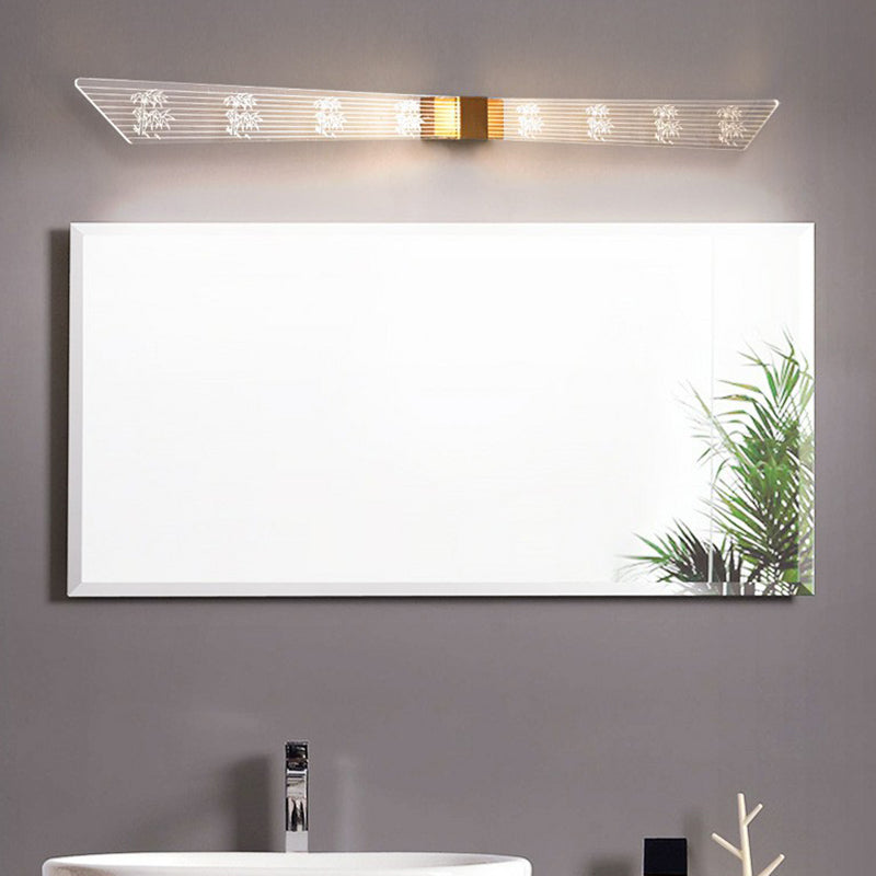 DecorBites™ Modern Gold LED Vanity Sconce Light for Bathroom - Acrylic Geometric Wall Lighting Idea