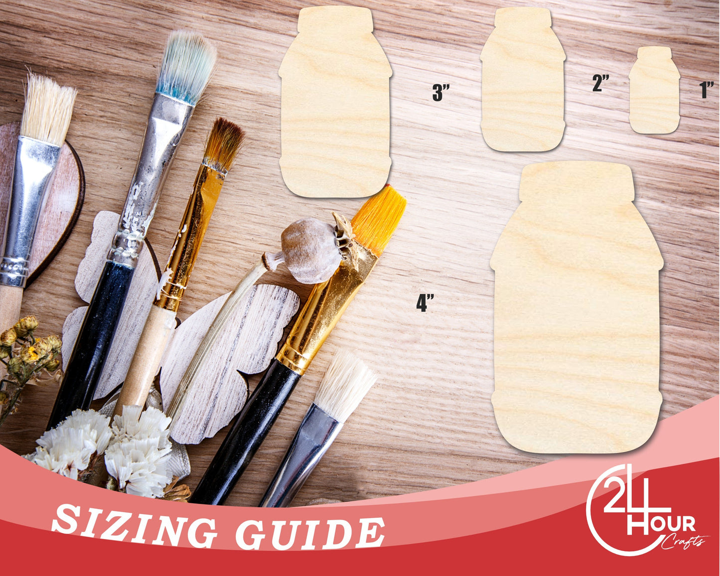 Unfinished Mayonnaise Shape | DIY Craft Cutout | up to 46" DIY