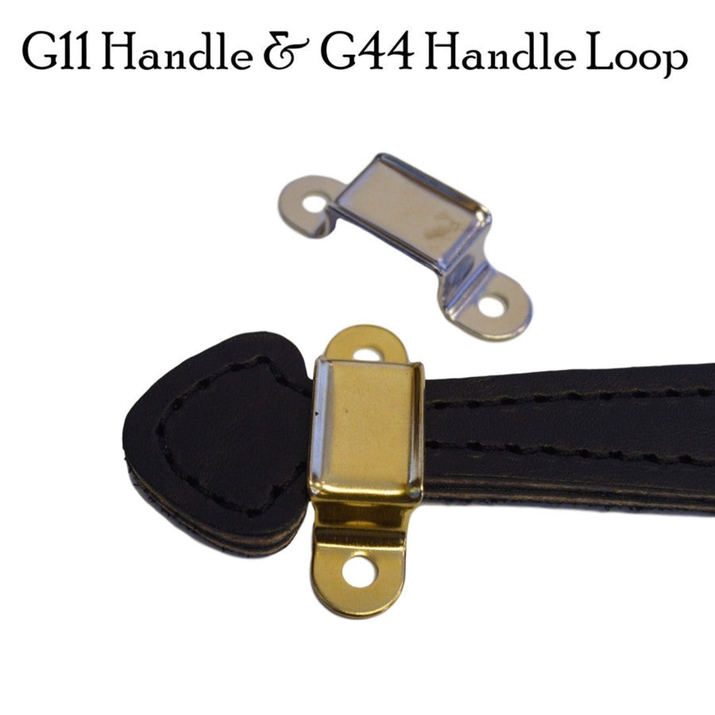 Leather Trunk Handle with Spade Ends