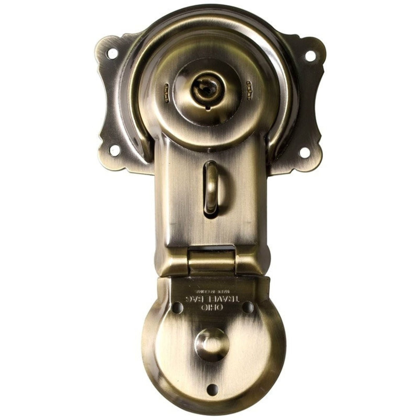 Vintage Brass Trunk Lock - Secure Your Treasures with Antique Elegance
