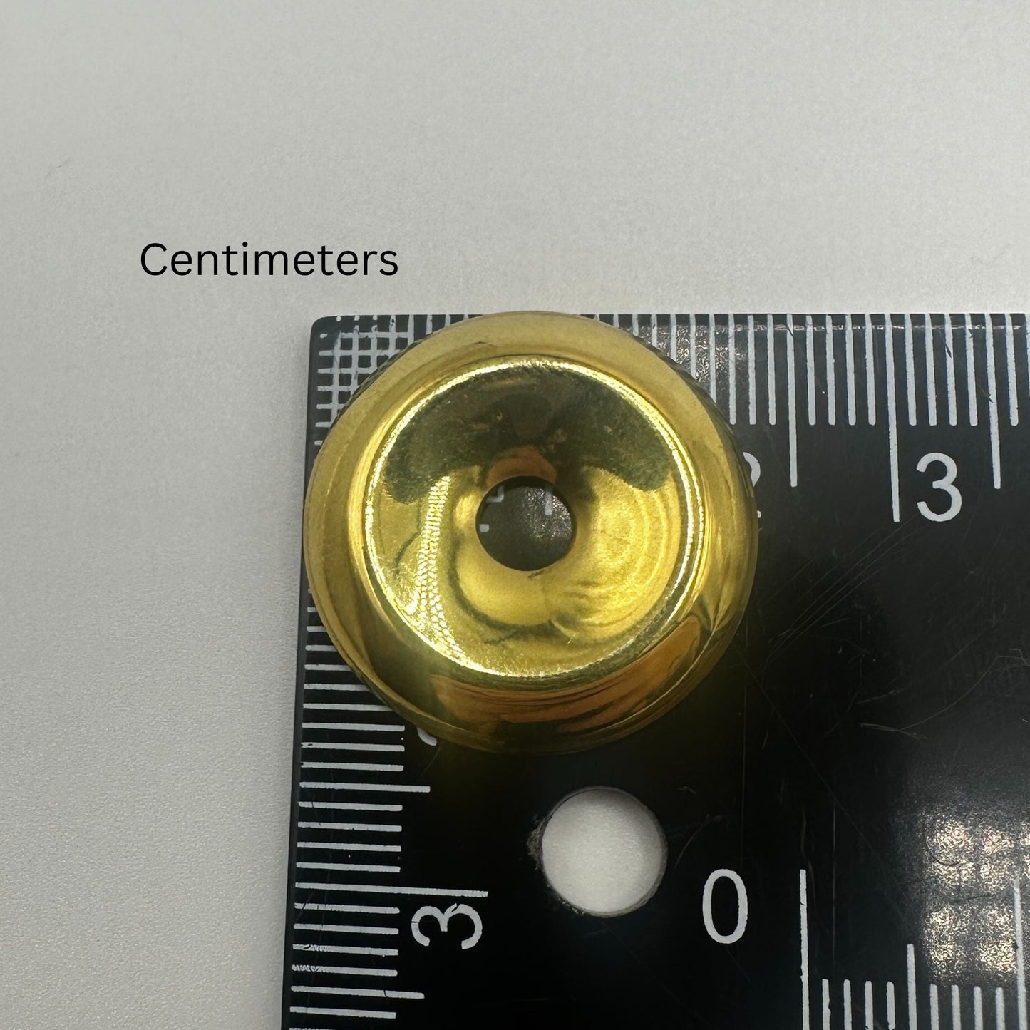 Simple Brass Backplate for Bail Pulls 15/16" Diameter, Sold in Pairs for Elegant Hardware Solutions