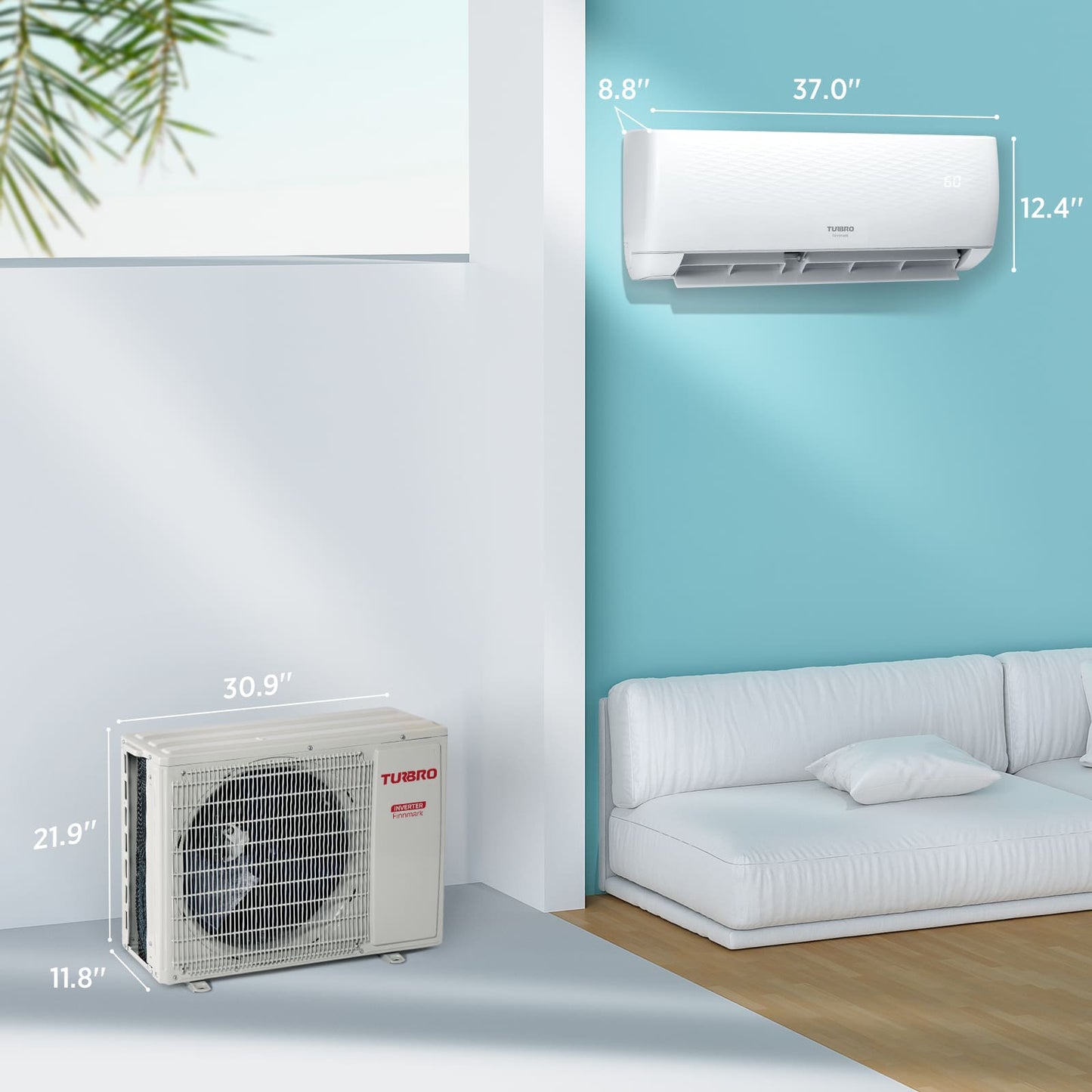 Finnmark 18,000 BTU Single Zone Mini Split AC (R32)