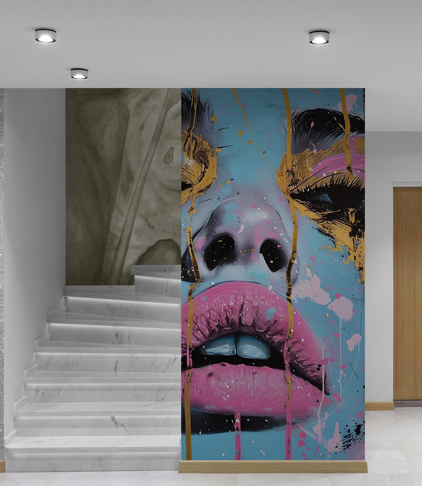 Glamour Girl Abstract Wall Mural Wallpaper. #6818