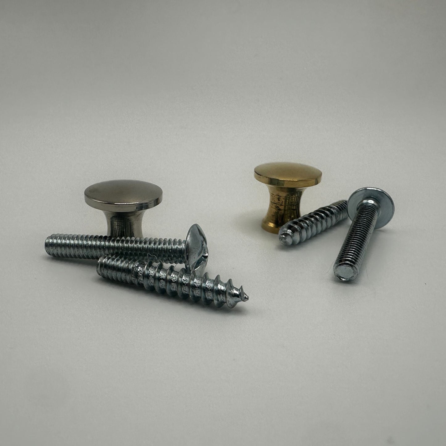Small Lawyers Bookcase Knob - Brass or Nickel