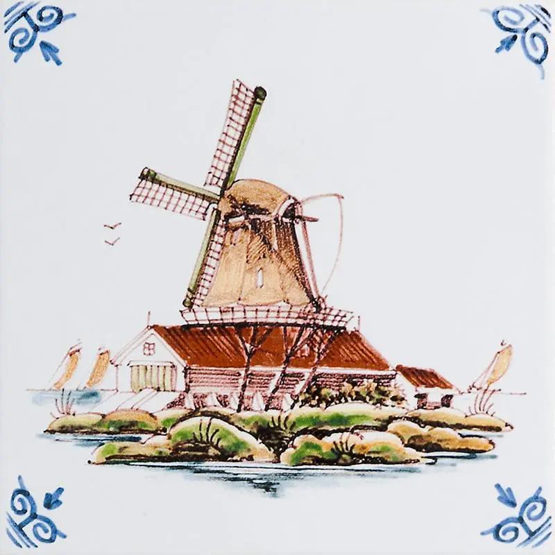 Farmstead Glazed Delft Ceramic Tiles 6x6