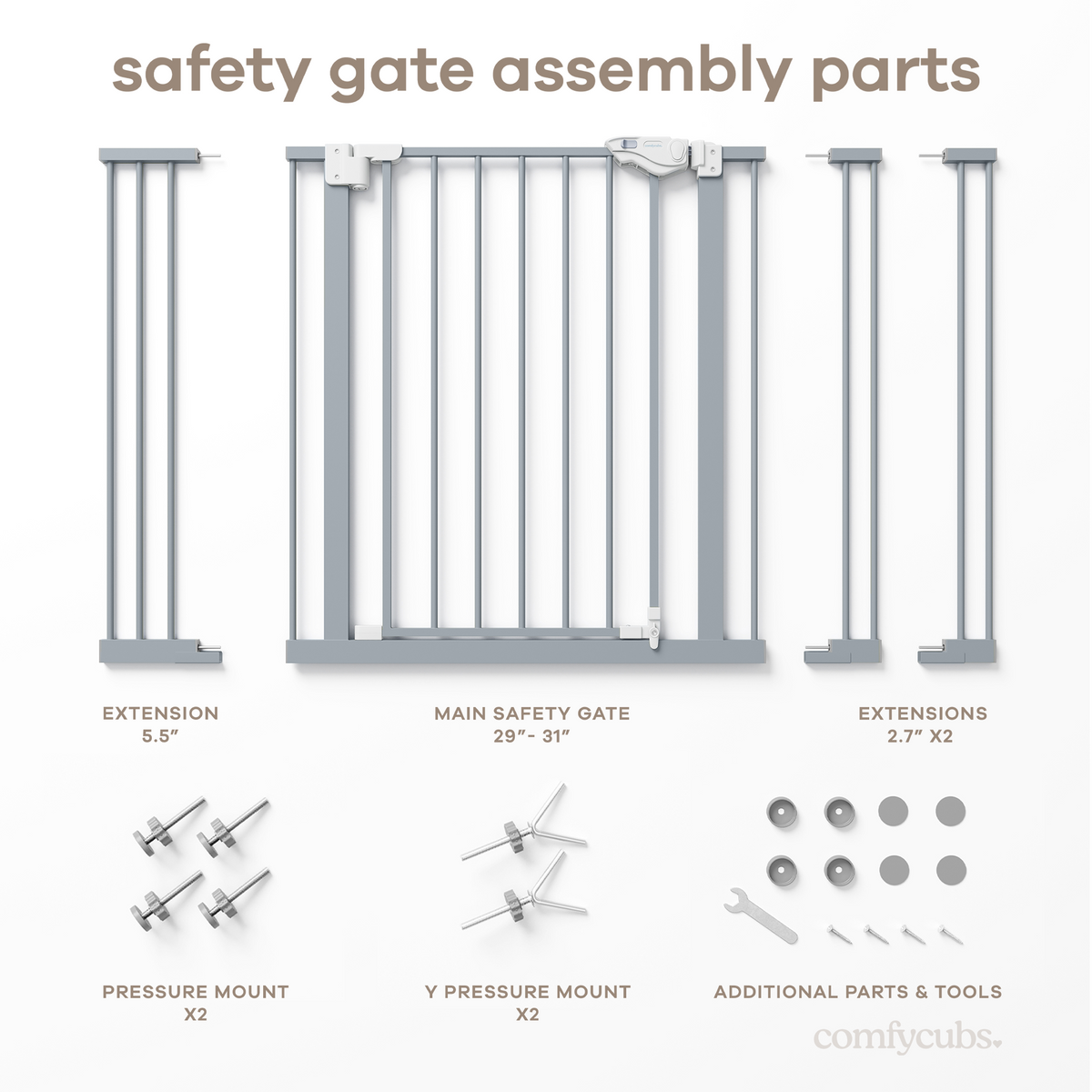 Baby Safety Gate in Pacific Blue