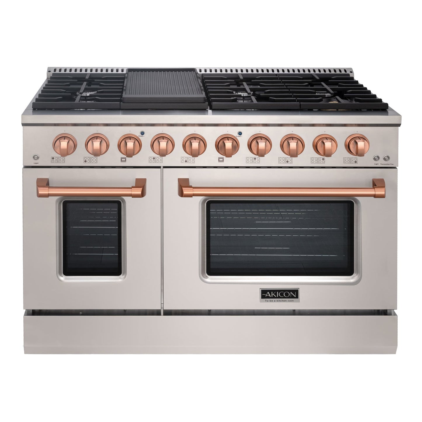 48" Slide-in Freestanding Professional Style Gas Range with 6.7 Cu. Ft. Oven, 8 Burners