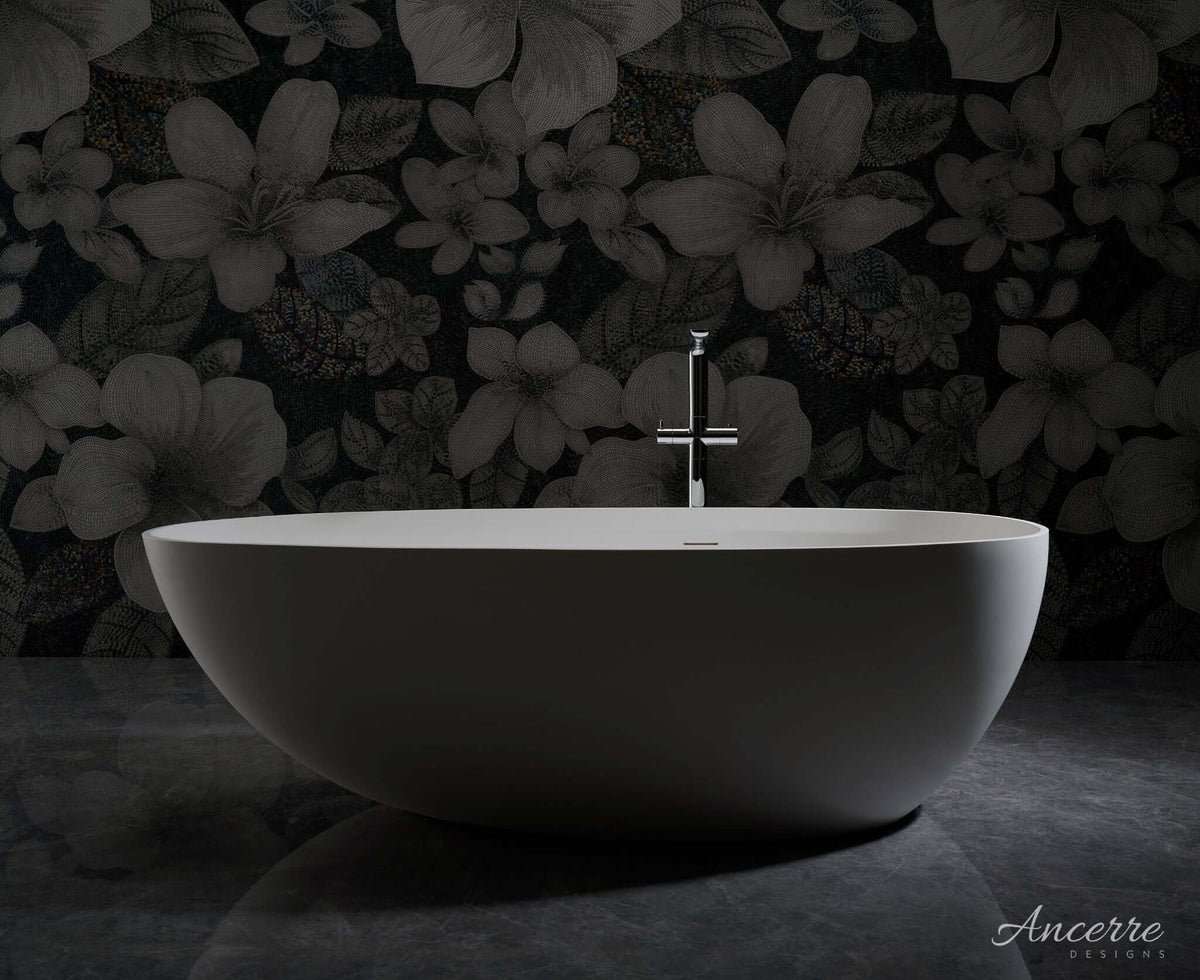 Arden 59” Freestanding Solid Surface Bathtub