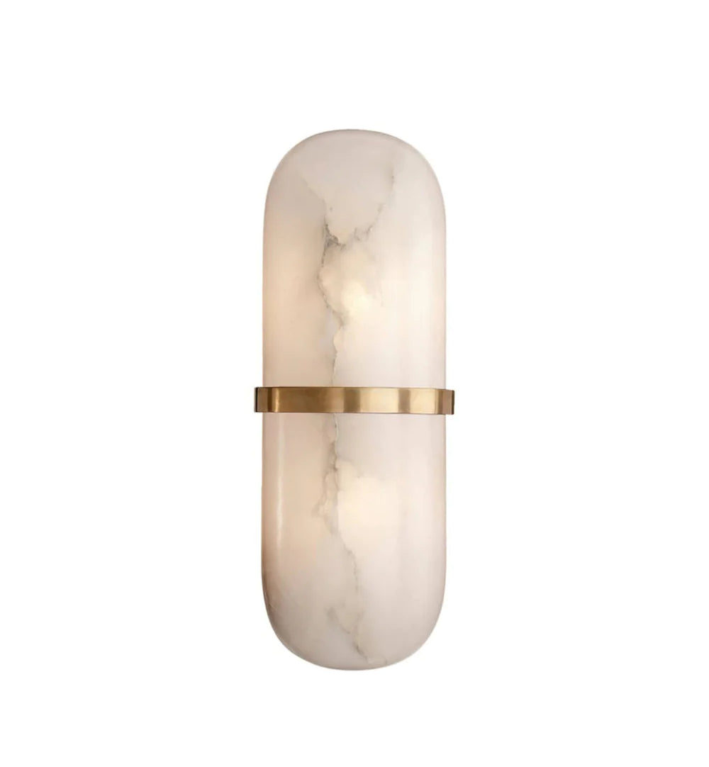 Alabaster Pill Wall Sconce