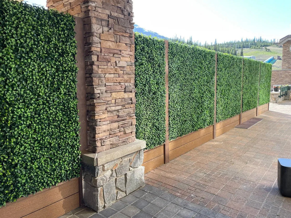 Jasmine Artificial Vertical Garden Green Wall Panel 40×40in 11 SQ FT – UV Resistant – Commercial Grade