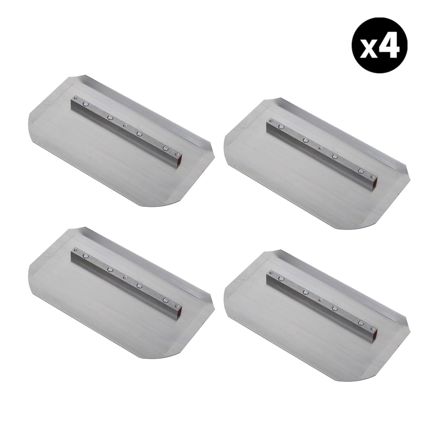 Set of 4 - 6″ x 10.5″ Replacement Combo Trowel Blades Bar Mount for Tomahawk 30" Portable Trowels