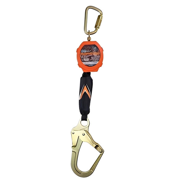 Pygmy Hog 11 ft Web Self Retracting Lifeline With Snap/Peri/Rebar Hooks