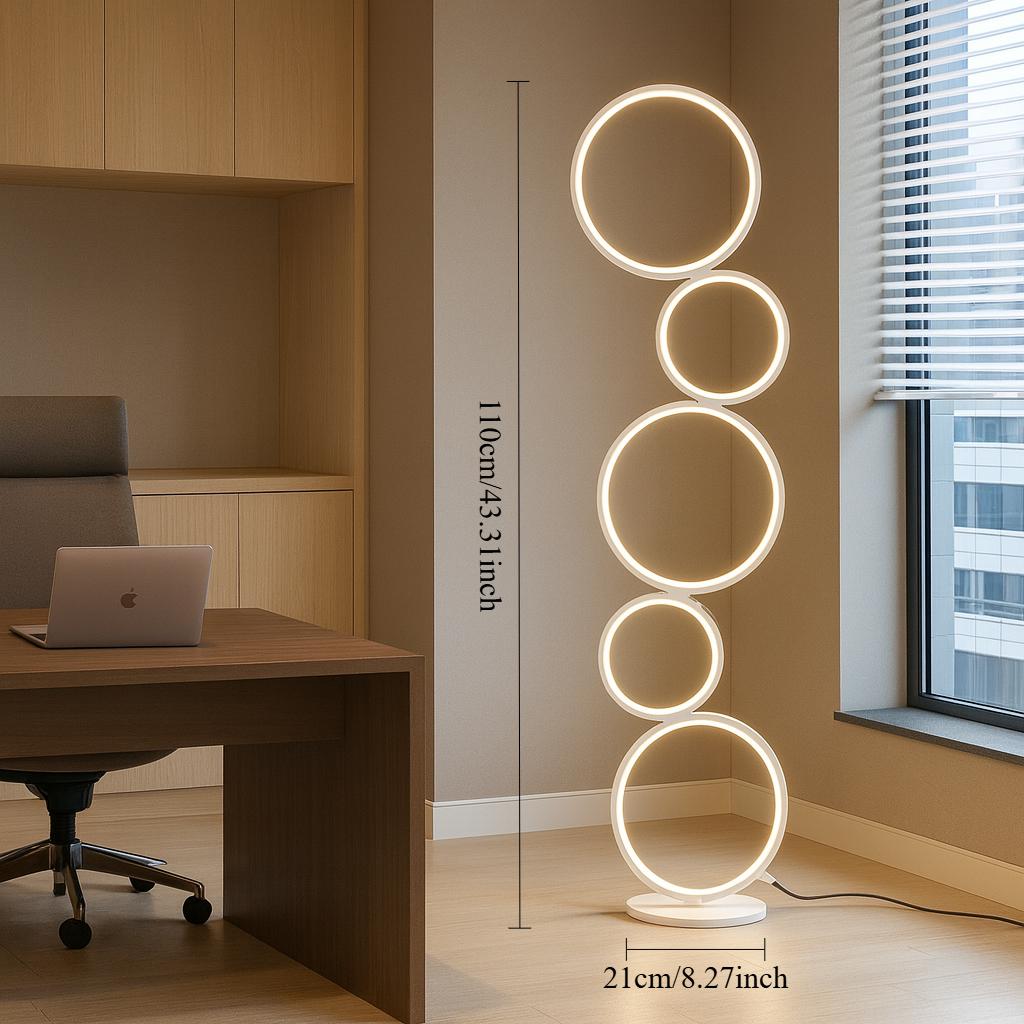 RGB Minimalist Circular Floor Lamp