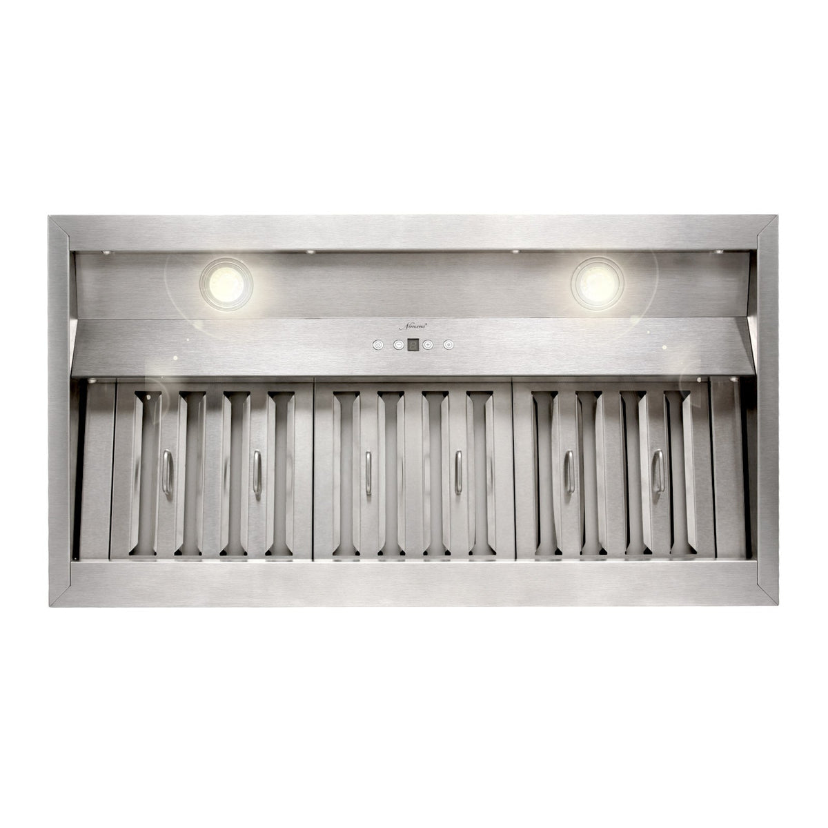 36" Range Hood Insert, Stainless Steel Kitchen Vent Hood with Dimmable LED Lights, 600CFM