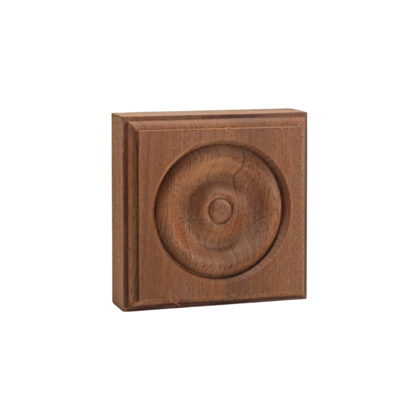 EWAP30 Rosette Casing Corner Block 1 inch x 3 inch Square Unfinished