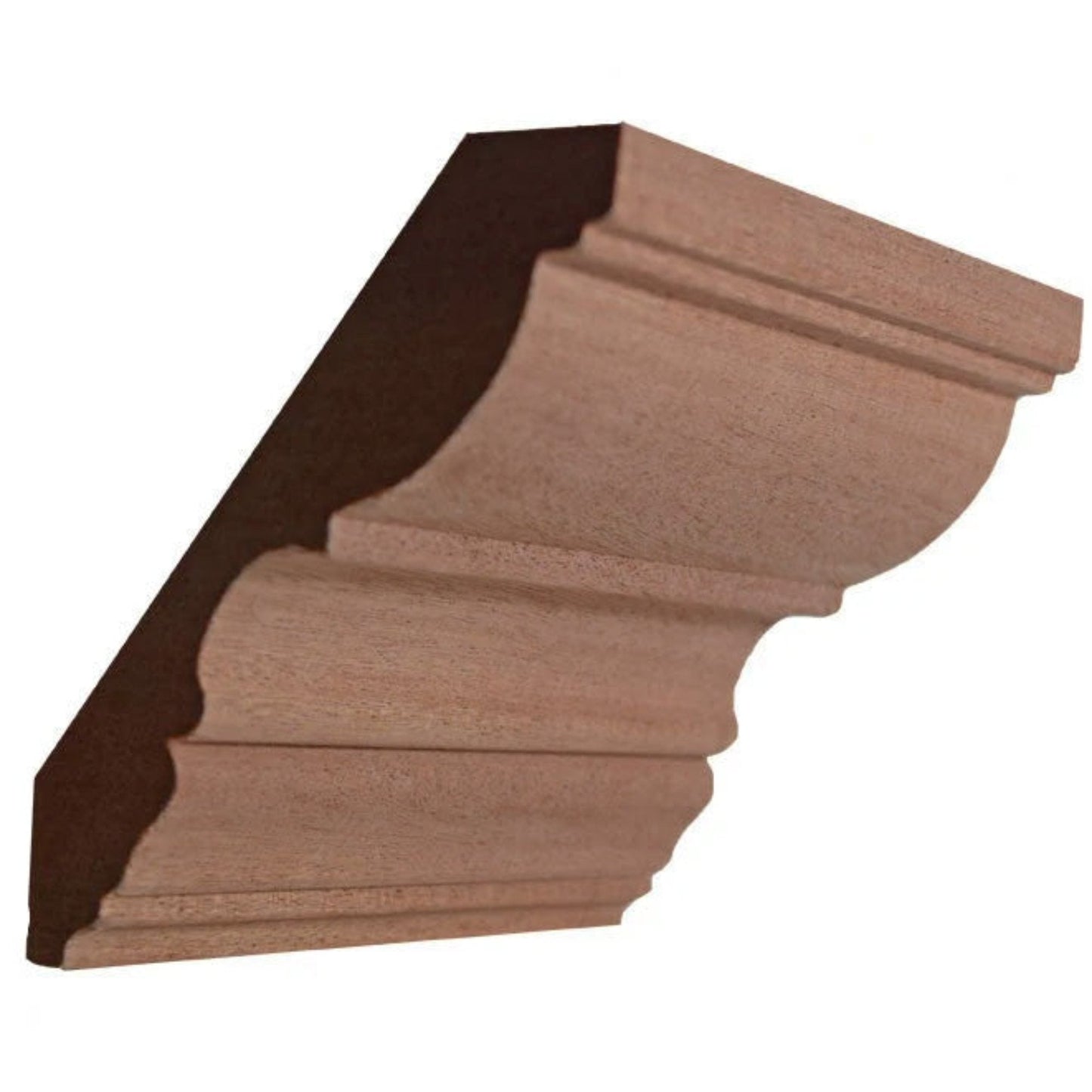 EWCR30 Crown 7/8" x 4-1/2" Unfinished 3-1/2" High x 2-7/8" Deep