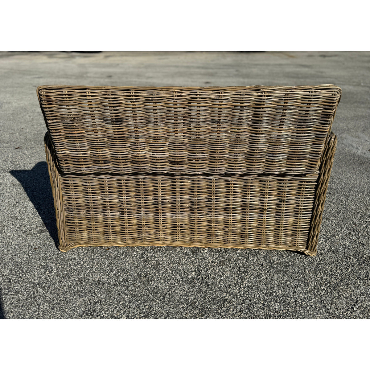 Key Largo Rattan Storage Bench