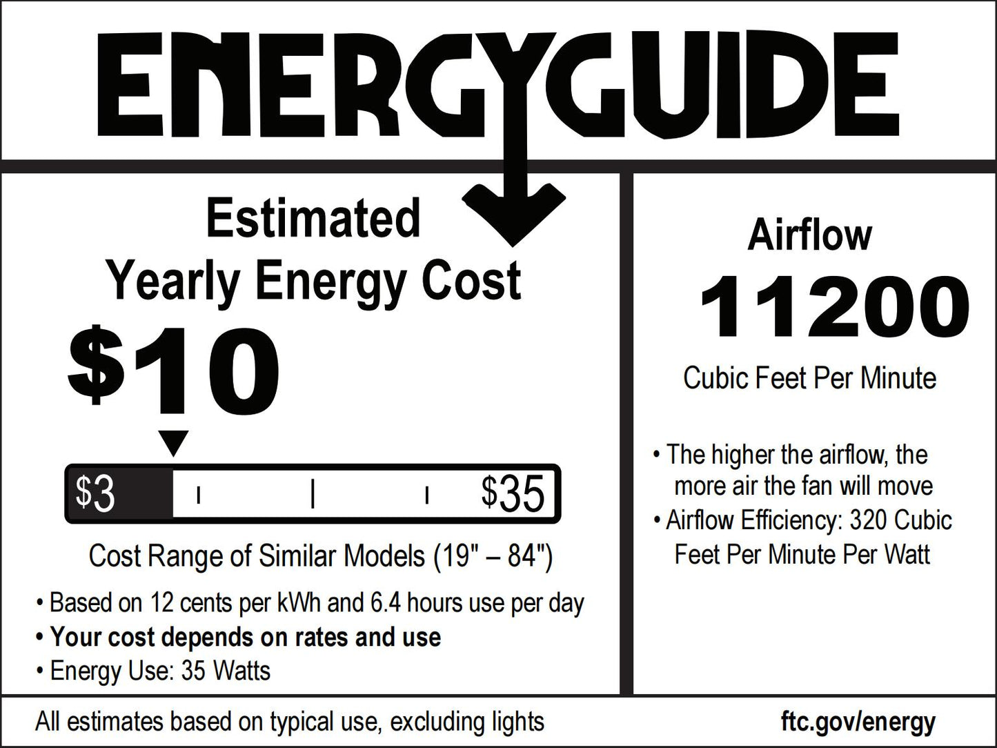 Silent Storm Extra Large Ceiling Fan with Remote Control