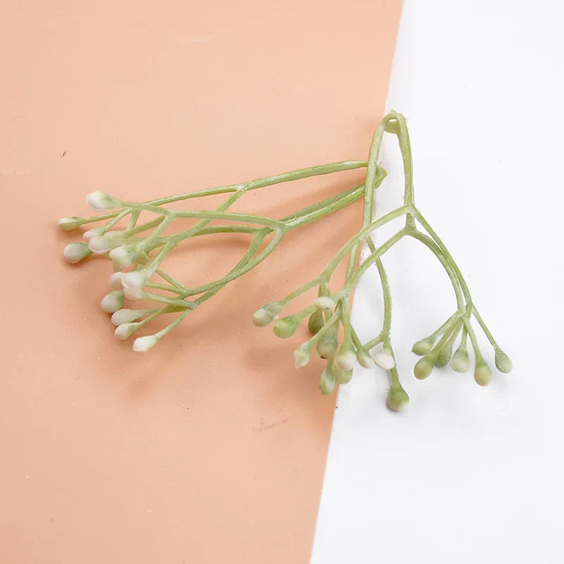 DecorBites™ 10Pcs Plastic Grass Artificial Plants for Home Decor and DIY Gifts Box Decorations