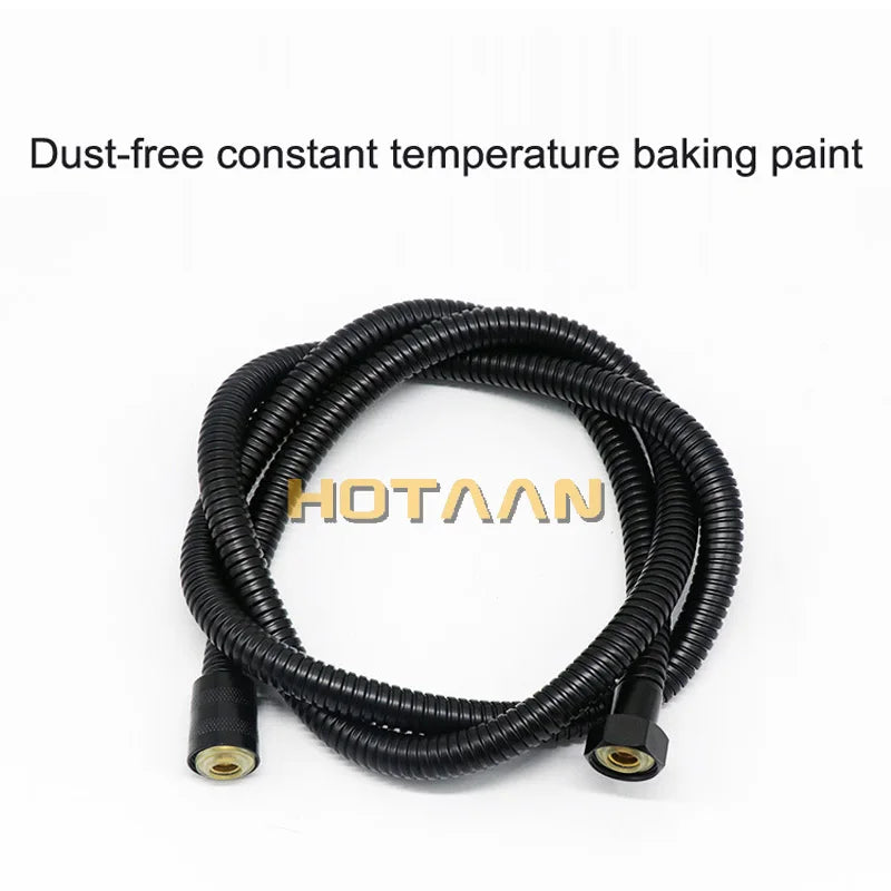 DecorBites™ Black Stainless Steel Flexible Shower Hose Pipe with Double Lock & EPDM Inner Tubes.