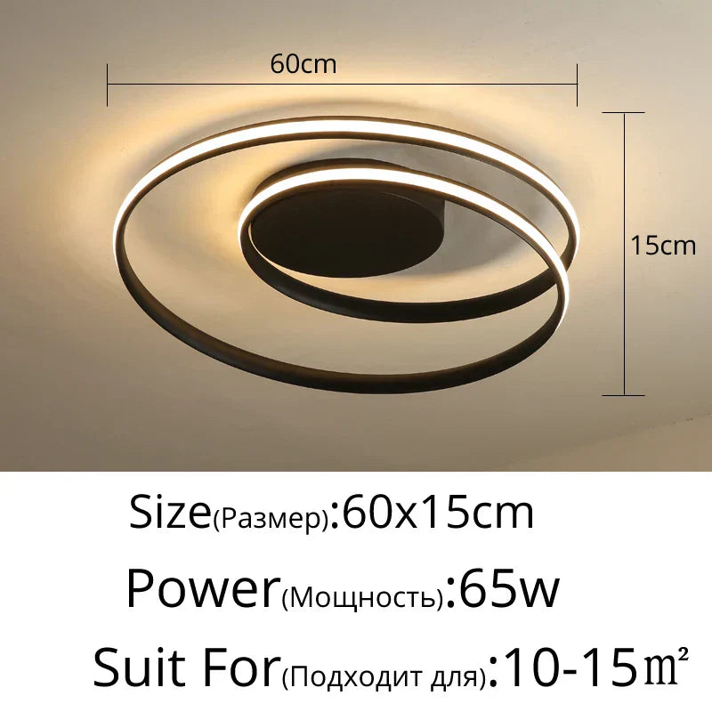 DecorBites™ LED Chandelier: Modern Surface Mounted Lights for Living Room, Bedroom, Study Room