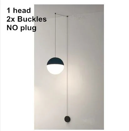 DecorBites™ Geometric Glass Ball LED Pendant Chandelier Ceiling Lamp for Living Dining Bedroom