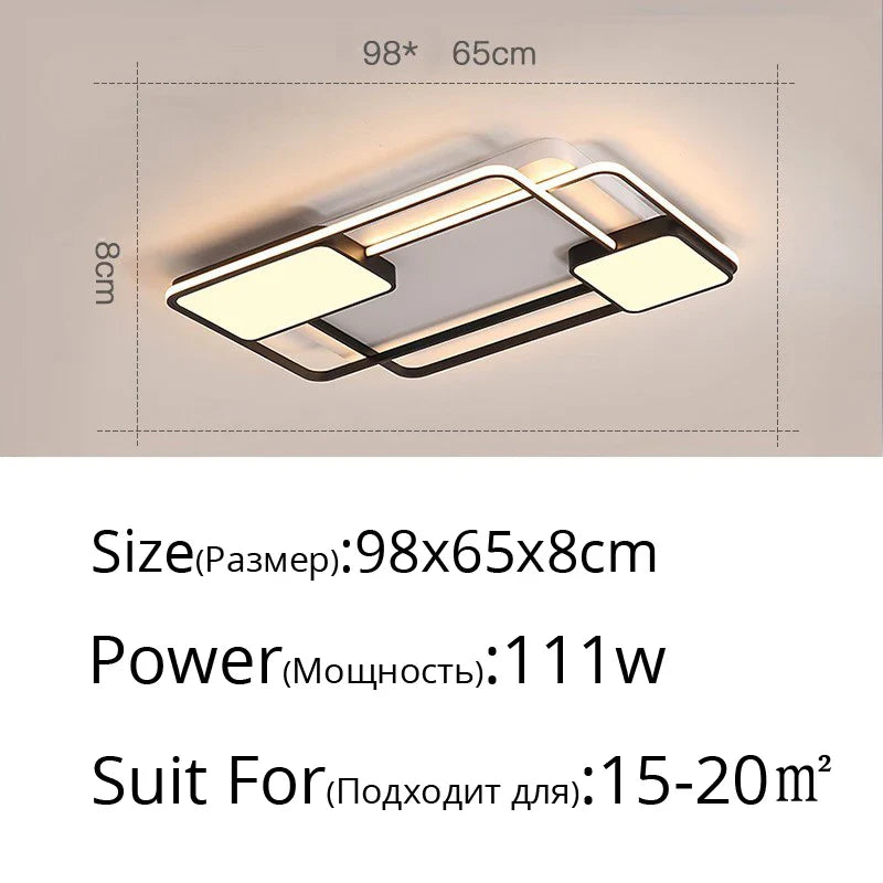 DecorBites™ LED Ceiling Light: Modern Home Lighting Fixture for Living, Dining, Bedroom