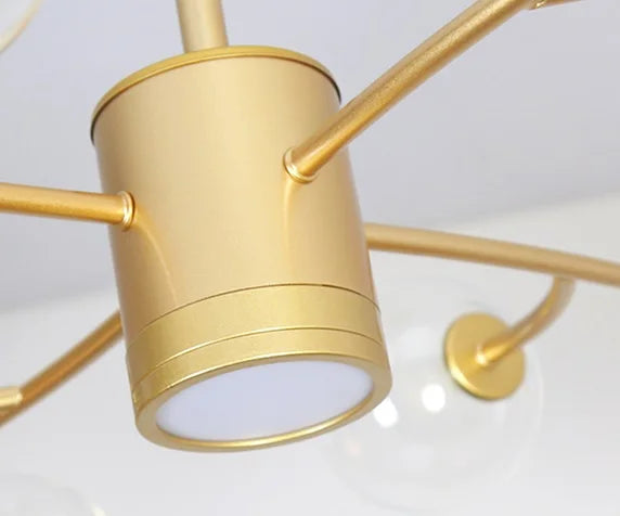DecorBites™ Black Glass Ball Molecule Chandelier - Nordic Luxury Design