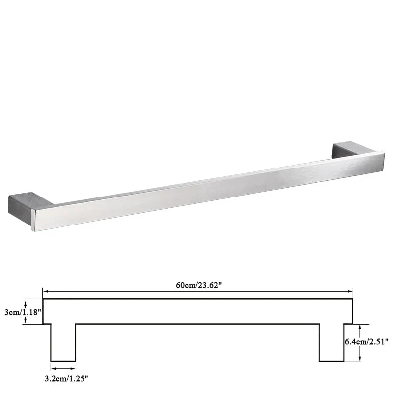 DecorBites™ 6-Piece Brushed Nickel Bathroom Accessories Set