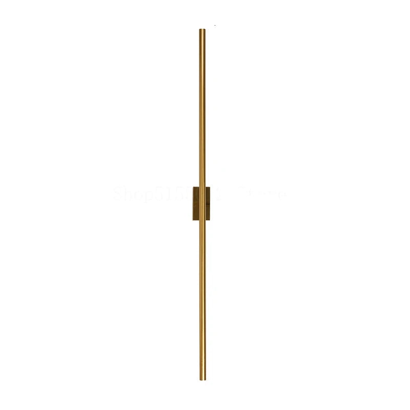 DecorBites™ Linear Metal Tubes LED Wall Light Gold for Modern Living Room & Bathroom Mirrors