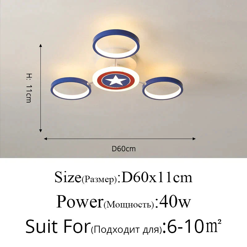 DecorBites™ LED Ceiling Light for Kid's Room Chandelier Bedroom Decorative Lamp