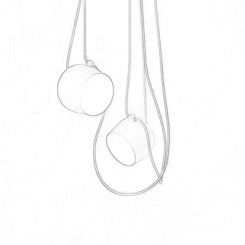 DecorBites™ Black Drum LED Pendant for Kitchen & Restaurant - Spider Industrial Ceiling Light