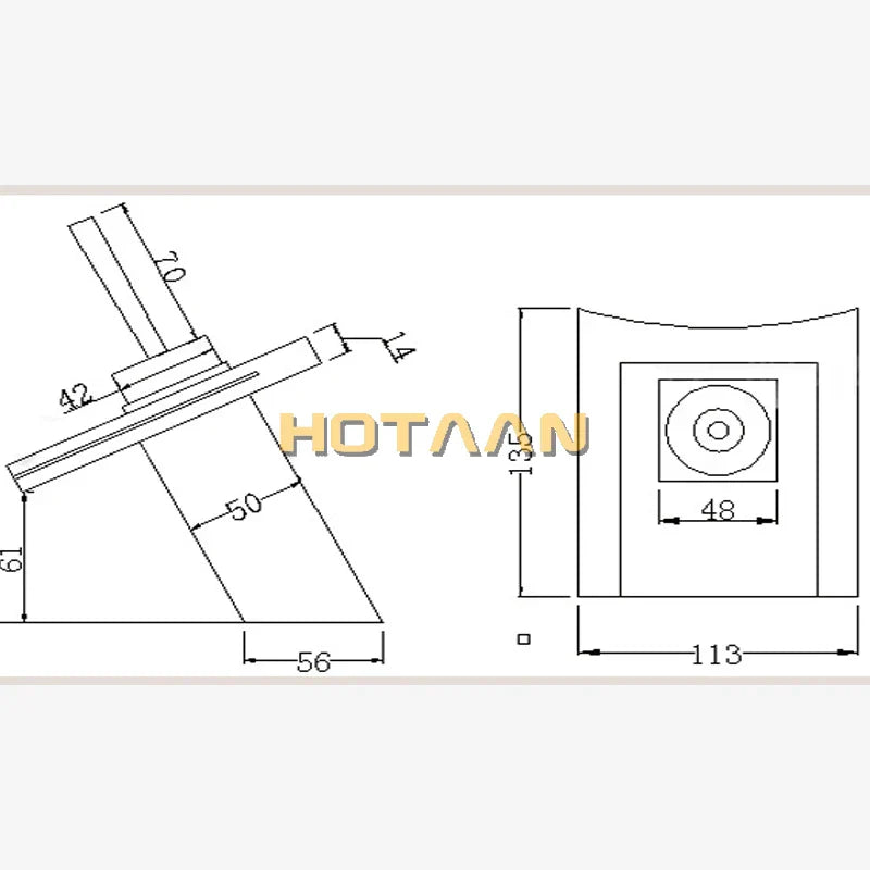 DecorBites™ Copper Chrome Waterfall Bathroom Faucet Mixer for Basin Hot and Cold Water