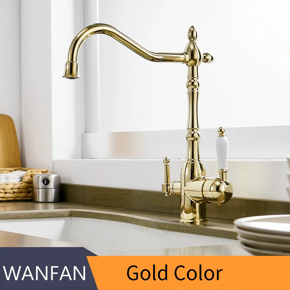DecorBites™ Kitchen Faucet with Water Purification Mixer Tap 360° Rotation for Kitchen WF-0193K