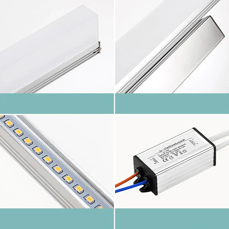 DecorBites™ LED Mirror Light: 40CM-60CM AC85-265V 14W Vanity Wall Lamp, Bedroom Study Decoration