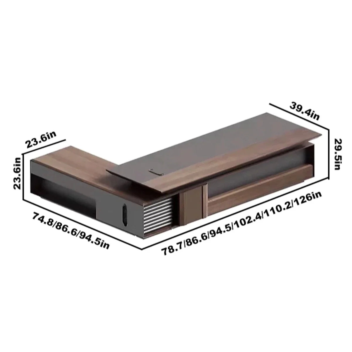 Frisco · Modern L-Shaped Executive Desk
