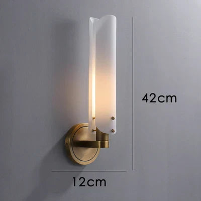 DecorBites™ LED Wall Sconce Copper Gold White Minimalist Art Deco Modern Light