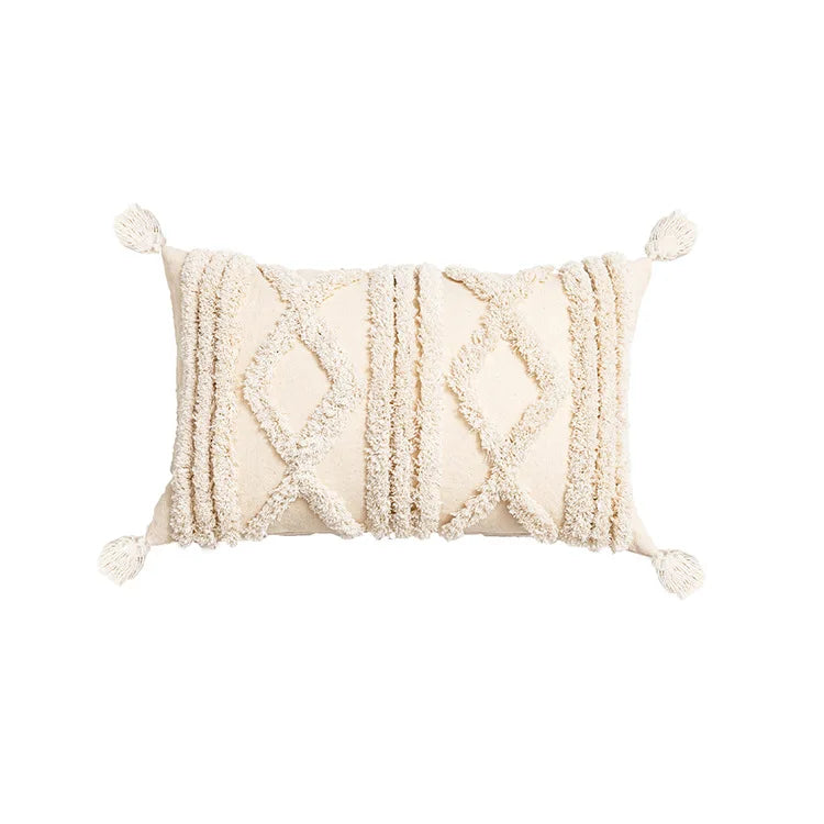 DecorBites™ Bohemian Tassel Cushion Covers 45x45/30x50cm for Living Room Decor