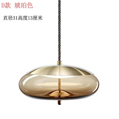 ™ Hemp Rope Knot Pendant Lights - Suspendu Glass Hanging Lamp