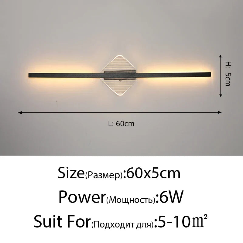 DecorBites™ LED Mirror Wall Lamp for Modern Minimalist Decor