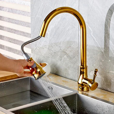 DecorBites™ Kitchen Faucet: Oil Rubbed Bronze Finish, 360° Rotating Hot Cold Mixer Tap