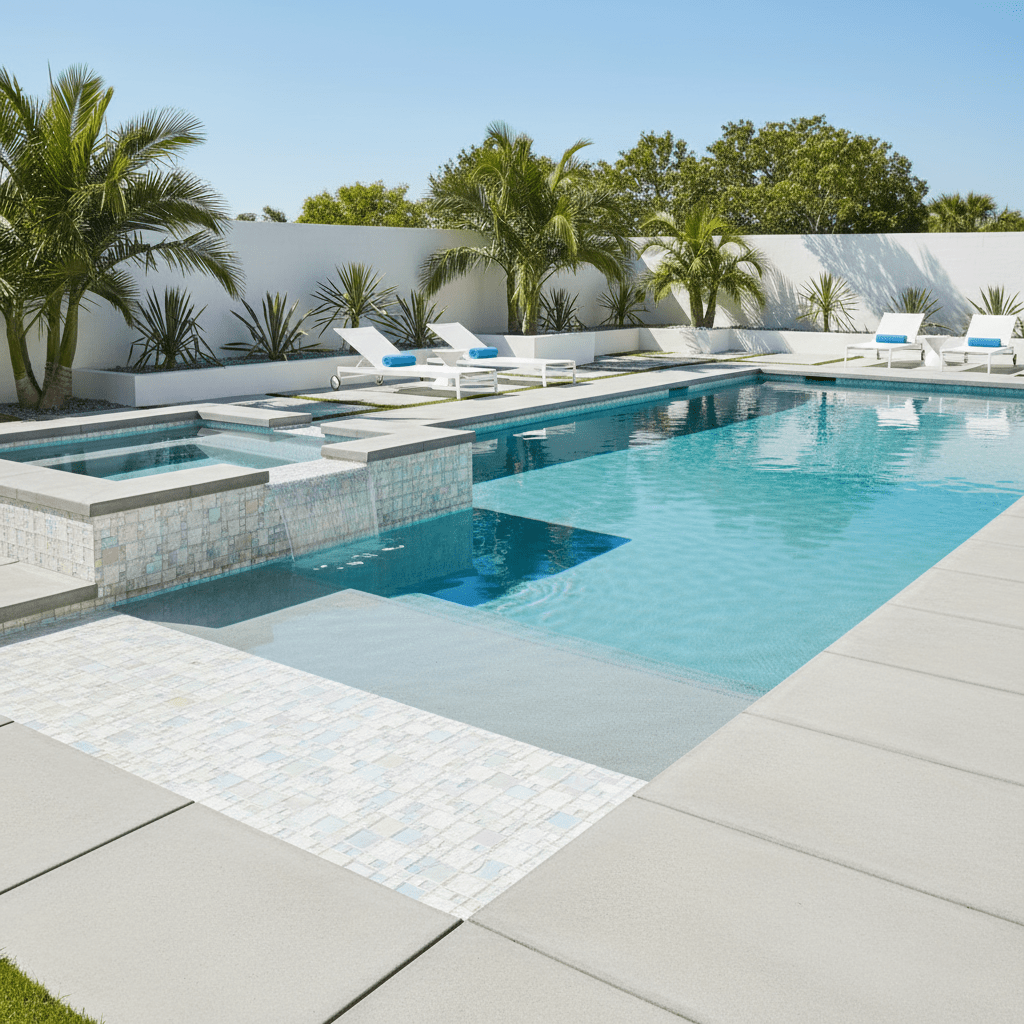 Bahamas Snow White Exuma Tile Mix - Mosaic Glass Tile