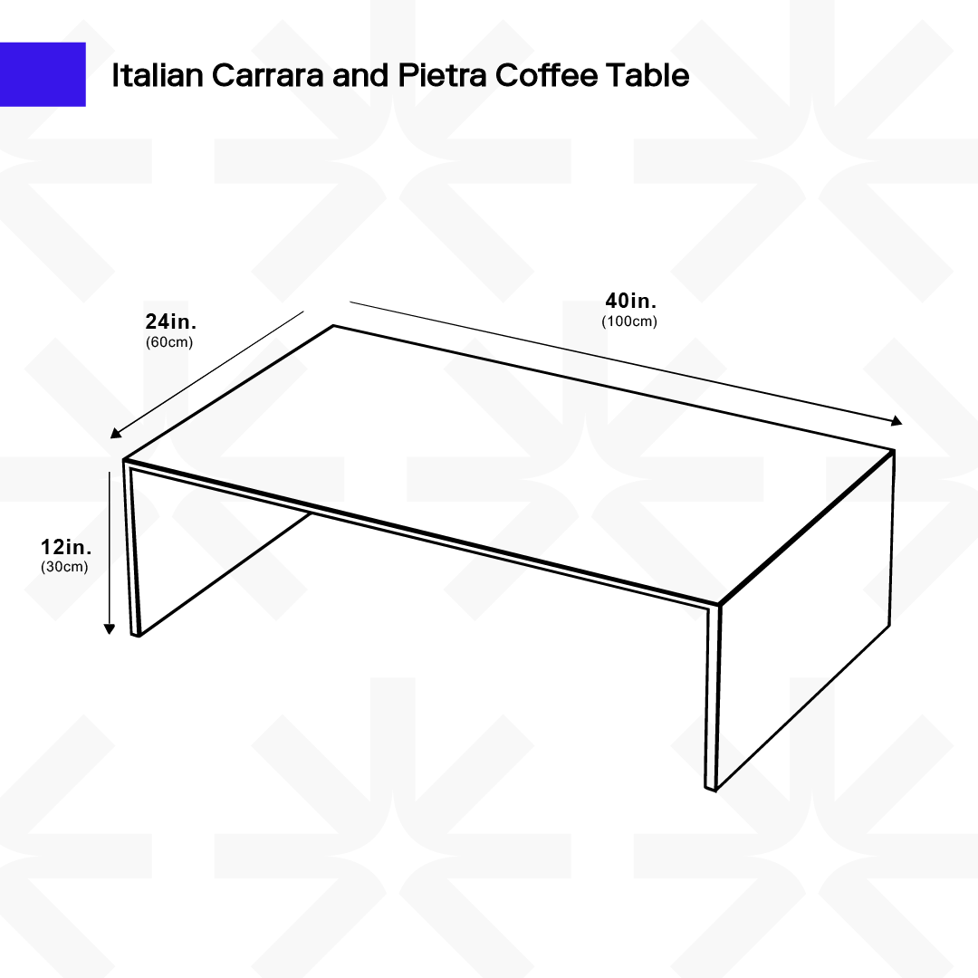 Italian Carrara Pietra Table