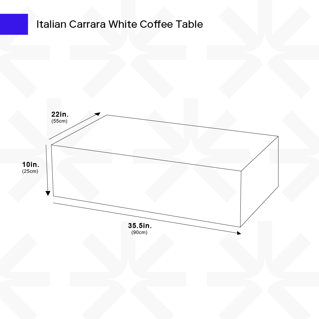 Italian Carrara White Table