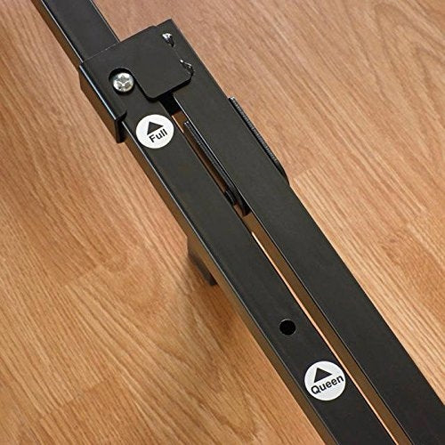 King size 9-Leg Adjustable Metal Bed Frame with Headboard Brackets, view 2