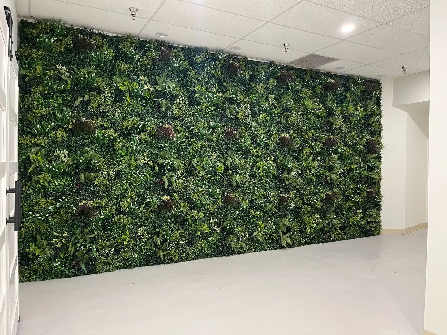 Lush Spring Artificial Vertical Garden Green Wall Panel 40×40in 11 SQ FT – UV Resistant – Commercial Grade