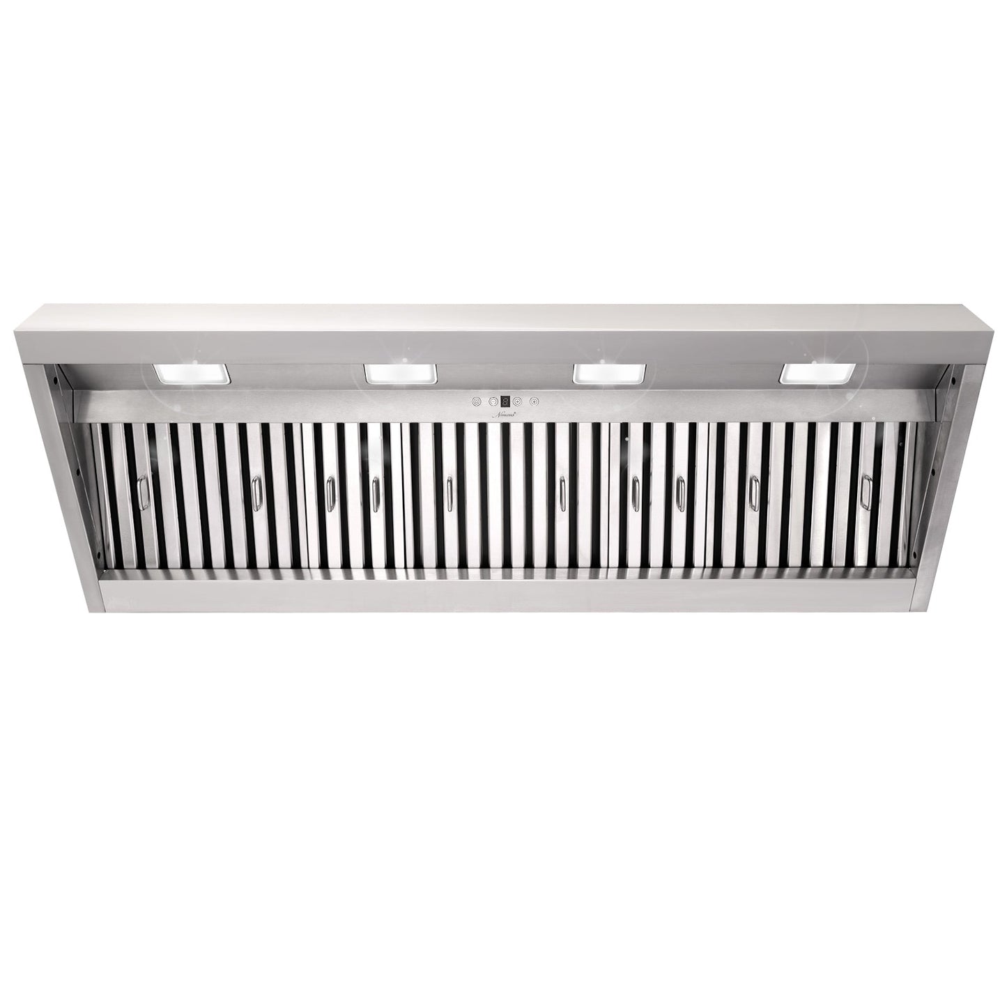 54" Range Hood Insert, Ultra Quiet Stainless Steel 8" Ducted with 1200 CFM Powerful Suction-NX-19IL-54